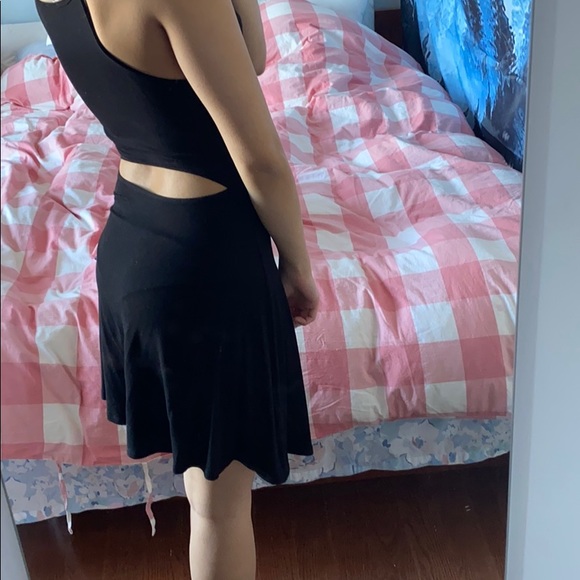 Garage Black Dress with Back Slit - Picture 2 of 3